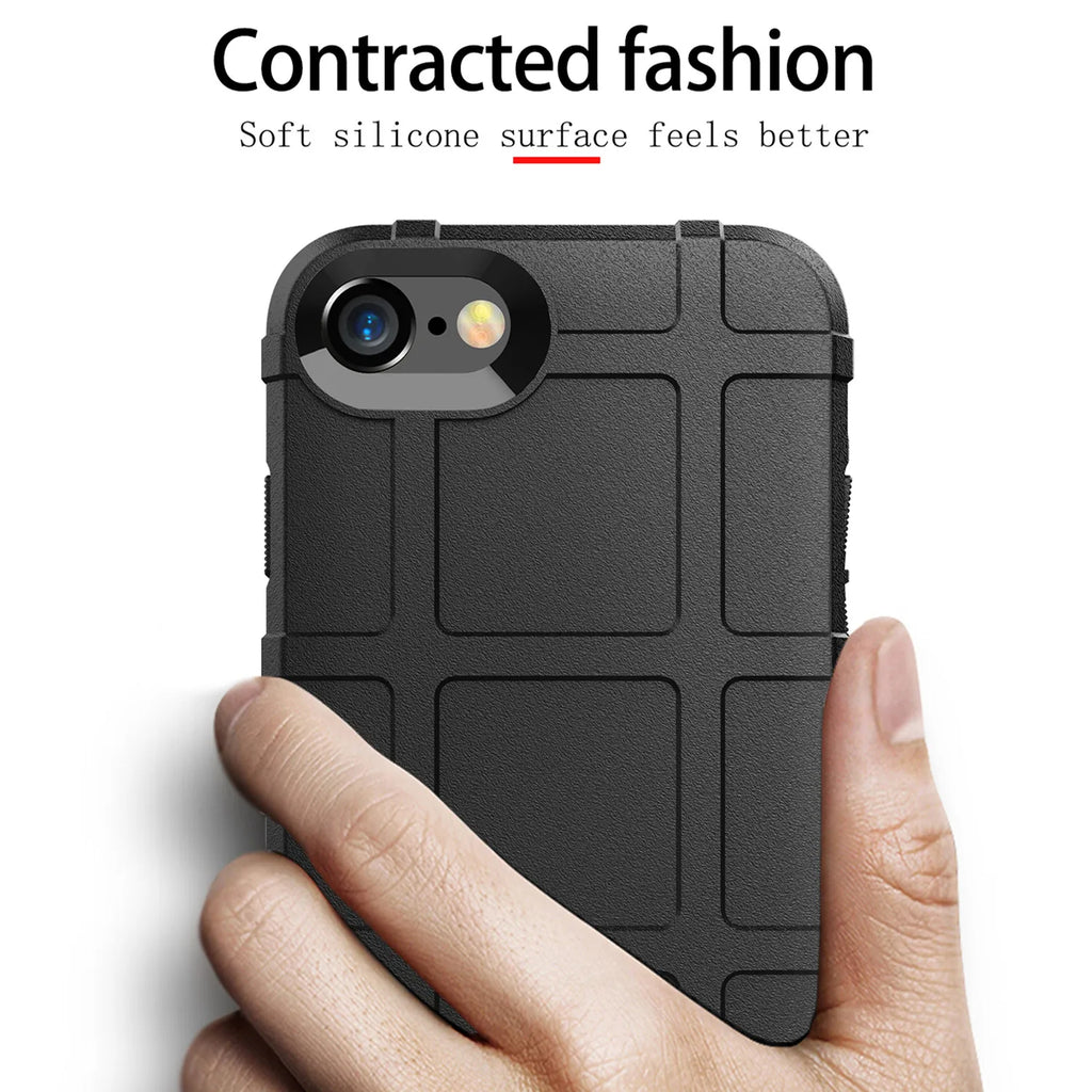 Military Armor Case For IPhone SE 2020 Se2 Soft Silicone Phone Cover For Iphone Se 2022 Se3 Shockproof Shield Cases