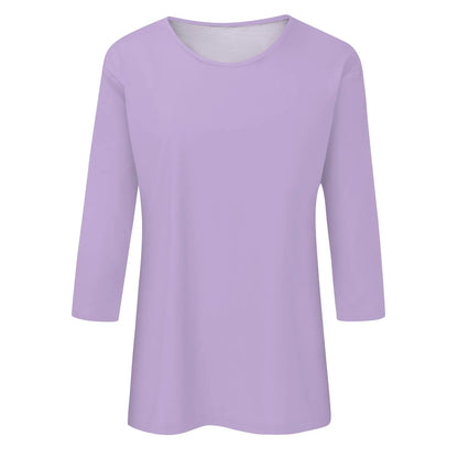 Women Summer Tops Round Neck Three Quarter Sleeve Comfortable Print T Shirt Blouse Women T Shirt muticolor t shirt tops