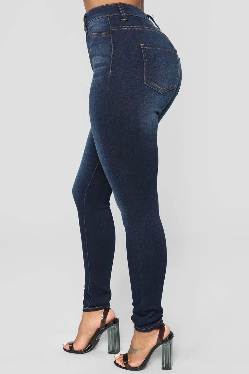 Slim Jeans for Women Skinny High Waist Trousers Jeans Women Black Denim Pencil Pants Stretch Women Jeans Pants Calca Jeans
