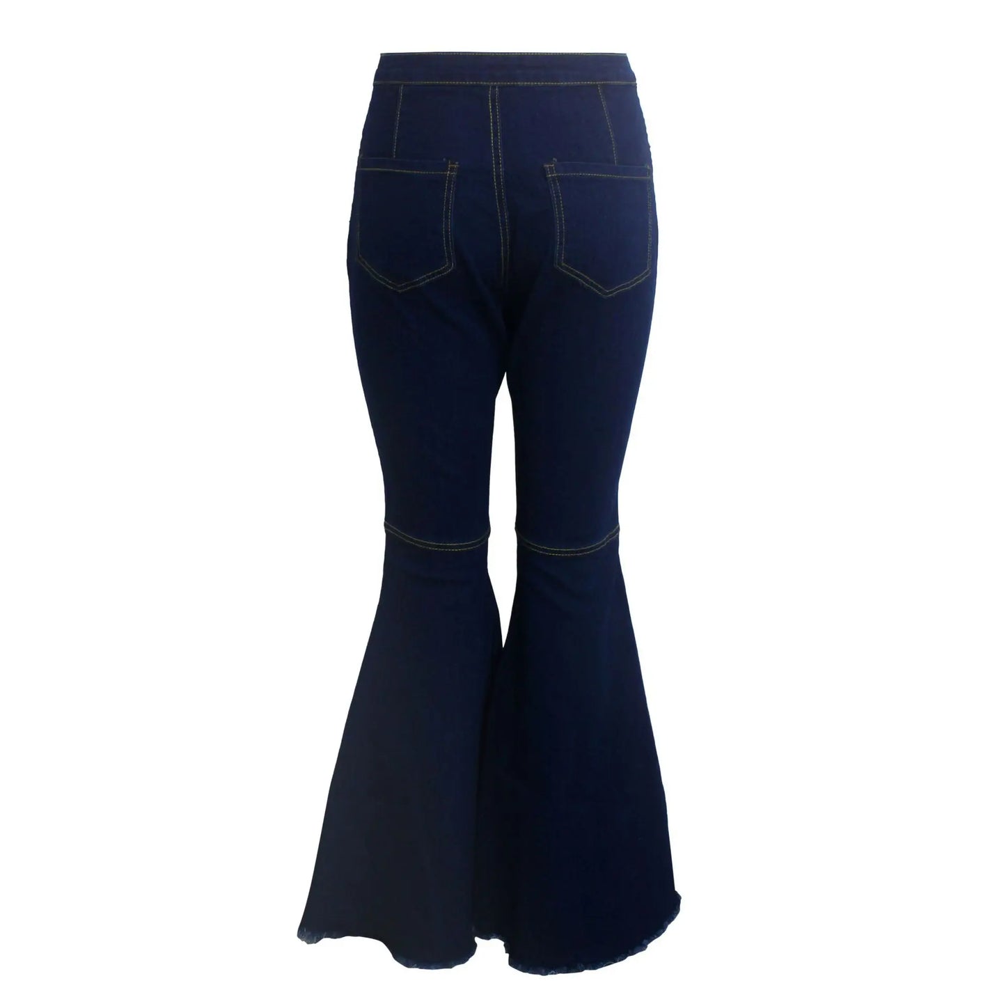Women Jeans Flare Pants Sexy Denim Long Pant Hip Wrap Casual Solid Elegant Splice Regular Slim Fit High Waist Trousers Summer