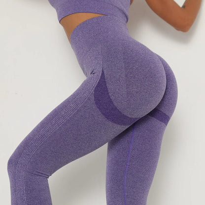 Women Yoga Leggings High Waist Exercise Sports Trousers Running Fitness Gym Leggings Quick Dry Hip Lifting Femme Slim Pants