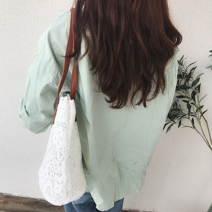 Women's Bag Shoulder Bags Leather Handbags Canvas TOP-handle Bag Luxury Fashion Lady Crossbody Bags for Women Casual Fashion