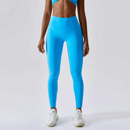 Women's Yoga Pants Nude Feeling Running Speed Dry Buttock Lifting Fitness Pants High Waist Tight Gym Push-Up Sweat Pants