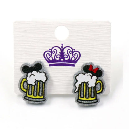 soccer and basketball Stud Earrings  Cute Earrings Girl Acrylic Earrings