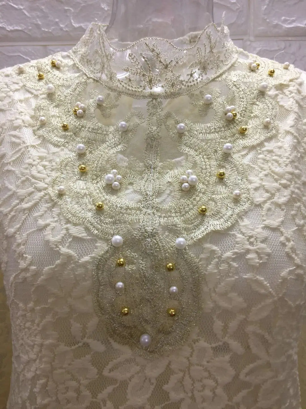 Women T Shirts Vintage Spring Winter Tees Autumn Lace Beads Hole Sexy Tops Warm Blouse Top Casual Full Long Sleeve Shirt