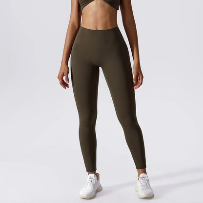 Women's Yoga Pants Nude Feeling Running Speed Dry Buttock Lifting Fitness Pants High Waist Tight Gym Push-Up Sweat Pants