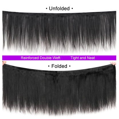 Brazilian Hair Weave Bundles Bone Straight Human Hair 12A Raw Virgin Human Hair Bundles Deal Remy Hair Extensions 1 3 4 Bundles