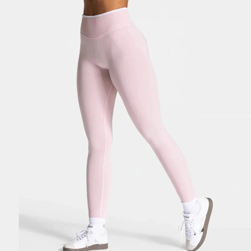 New Seamless Yoga Legging for Women Scrunch Butt Lifting Gym Legging Workout Yoga Pants Low Ribbed Waistband Sports Tights