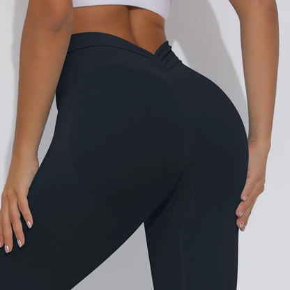 V Butt Yoga Pant Women Fitness Running Pants Tummy Control Slimming Booty Leggings Quick Drying Cycling Workout