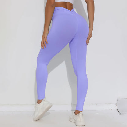 V Butt Yoga Pant Women Fitness Running Pants Tummy Control Slimming Booty Leggings Quick Drying Cycling Workout