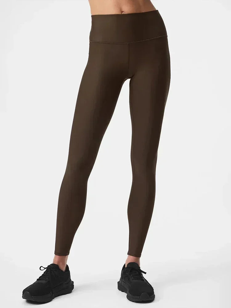 Yoga 7/8 High-Waist Airlift Legging Yoga Pants for Women High Waisted Stretchy Tight Fitting Fitness Suit Long  Sports Pants