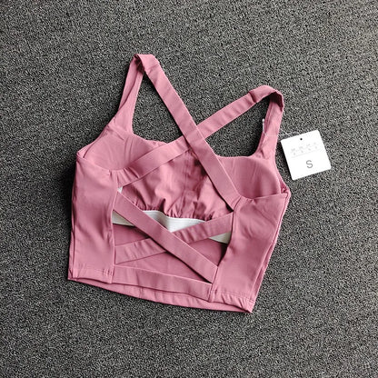Women Sports Bra Top Push Up Fitness Yoga Bra Underwear Sport Tops For Women Breathable Running Vest Bralette Gym Wear Female