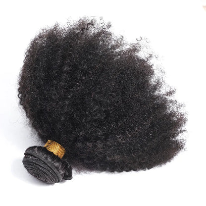 Raw Indian  Human Hair Weave Bundles 1/3/4 Bundles Deal Afro Kinky Curly Bundles Natural /Jet Black Remy Wavy Hair Extensions