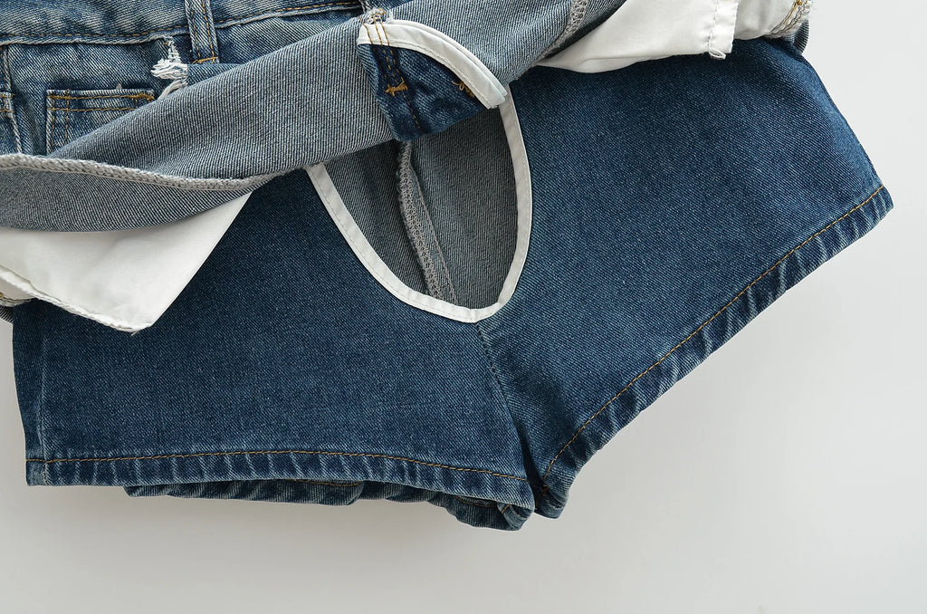 Mini skirts for women high waisted denim skirt black distressed jeans skirts womens 2024 Summer clothes blue jean skirts ripped