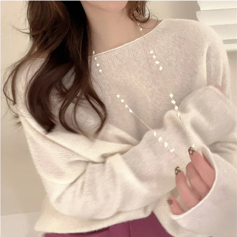 Exquisite Pearl Necklaces Long Neck Chain for Women Vintage Jewellery Romantic Korean Fashion Necklace Trendy Jewelry