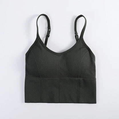Women Sexy Tops Tube Push Up Bra Female Streetwear Sleeveless Camis Seamless Sport Lingerie Tee Crop Top Bandeau Top Tanks