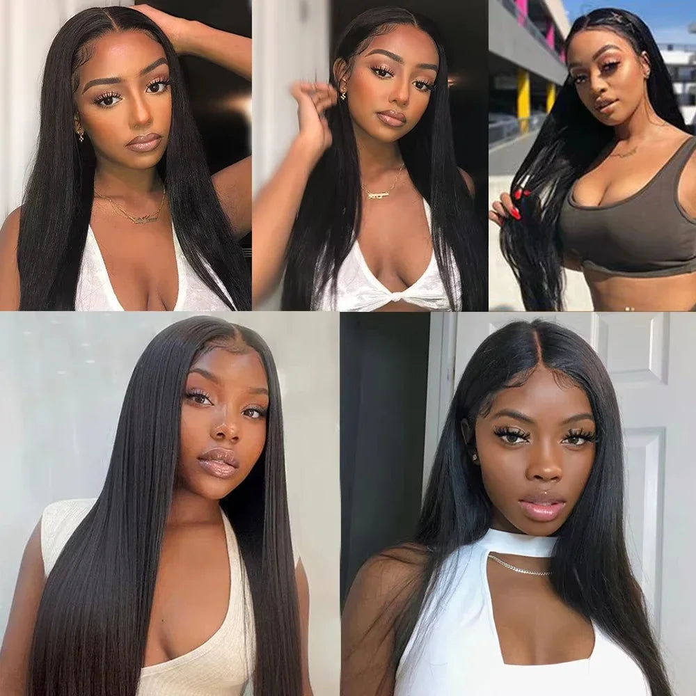 32 36 38 40 inches Long Human Hair Bundles brazilian Straight Hair Bundles 1/3/4 PCS Thick Natural Remy 100% Human Hair wigs