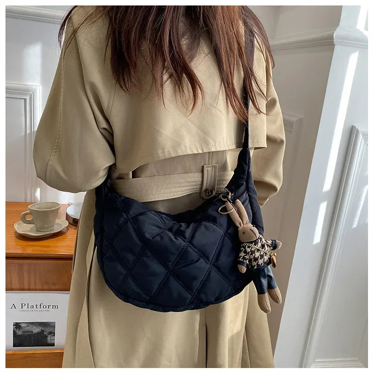 Embroidery Crossbody Bags for Women Large Capacity Handbags Shoulder Messenger Bag Female Popular Fashion Hobos Shopper Bag Sac